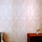 HANMERO Classic Glitter Damask Wallpaper Roll for Bedroom Living Room Pink