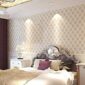 HANMERO Modern Luxury 3D Faux Leather Textured 10m Vinyl Mural Wallpaper for Living Bedroom Beige