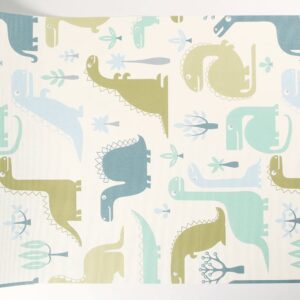 HANMERO® Vivid Cartoon Art Dinosaur World Decor Nursery Decal Embossing Non-woven Fabrics Wallpaper - Image 9