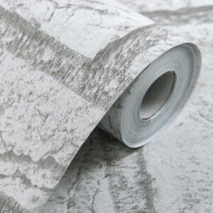 HANMERO® Vintage White Gray Brick Imitation Pattern Wall Paper - Image 5