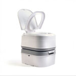 Homesbrand 24L Camping Portable Toilet Deodorant for Elderly Pregnant Woman or Children White