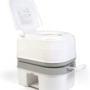 24L Camping Portable Toilet - White - Image 3