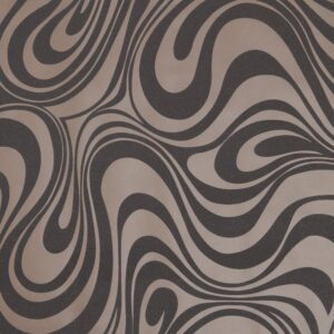 Hanmero Minimalist Abstract Curves Glitter 3D Wallpaper Brown - Image 5