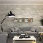 HANMERO Brick Wallpaper Rural Style Imitation Brick Wall Pattern Looks Real Up Wallpaper 20.86 Inches by 393.7 Inches Long Murals PVC Vinyl Dimensional 3D Gray Wall Paper TV Living Room Bedroom Decor Light Gray