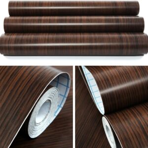 Hanmero Vintage Brown Imitation Wood Grain Peel and Sticker Wallpaper - Image 7