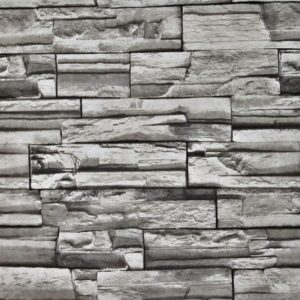 Hanmero Imitation Brick Wall Pattern Wallpaper Grey - Image 2