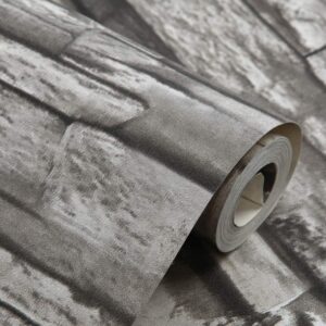 Hanmero Imitation Brick Wall Pattern Wallpaper Grey - Image 4