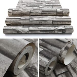 Hanmero Imitation Brick Wall Pattern Wallpaper Grey - Image 8