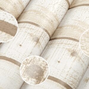 Hanmero Vintage Vivid Wood Graining Wallpaper Light Brown - Image 6