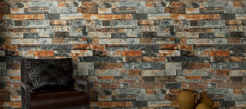 HANMERO 3D Chinese Style Imitation Brick Effect Decals Wallpaper