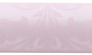 Hanmero Classic Glitter Flocking Textured Damask Wallpaper Pink - Image 4