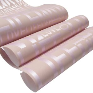 Hanmero 3D Fashion Love&Life Letters Wallpaper Light Purple - Image 6