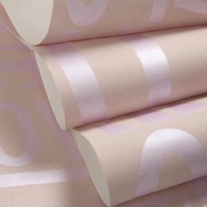 Hanmero 3D Fashion Love&Life Letters Wallpaper Light Purple - Image 7