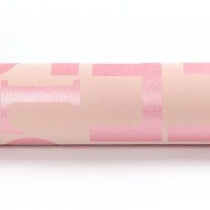 HANMERO Korean Style Romantic Love Life Alphabet Pattern Wallpaper Pink - Image 3