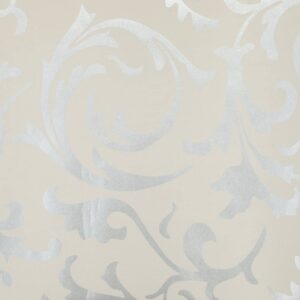 Hanmero Flocking Victorian Damask Embossed Wallpaper Silver & Grey - Image 7