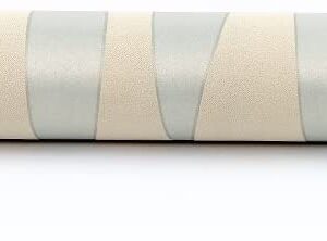 Hanmero Water Plant Pattern 3D Flocking Embossed Wallpaper Cream & Silver - Image 6