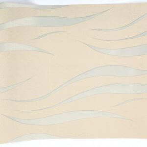 Hanmero Water Plant Pattern 3D Flocking Embossed Wallpaper Cream & Silver - Image 7