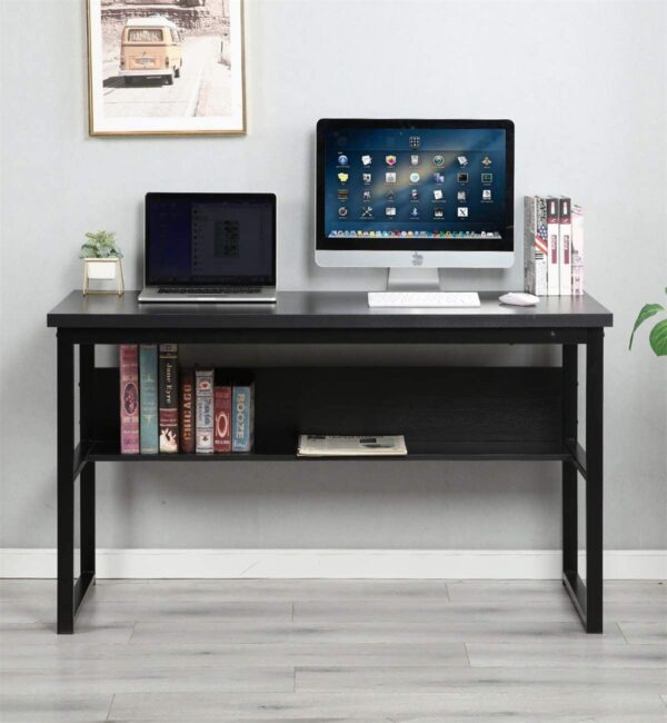 Computer Desk Home Office Writing Study Desk in Black