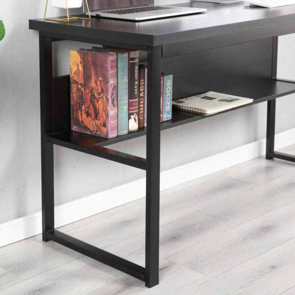Computer Desk Home Office Writing Study Desk in Black