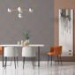Non Woven Geometric Rhombus Wallpaper (Red-orange)