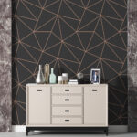 Non Woven Irregular Triangle Crackle Wallpaper （Bole）