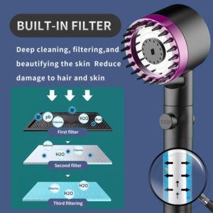 Homesbrand Adjustable High Pressure Showerhead Pink - Image 4