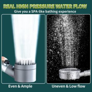 Homesbrand Adjustable High Pressure Showerhead Grey - Image 3